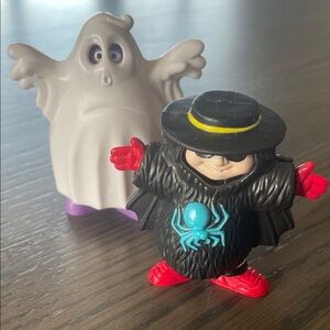 Vintage McDonald’s Kids Meals Hamburglar and Grimace Halloween Figure Set